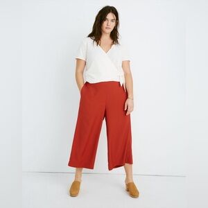 Madewell Huston Pull-On Crop Pants - Dark Cinnabar - 2X